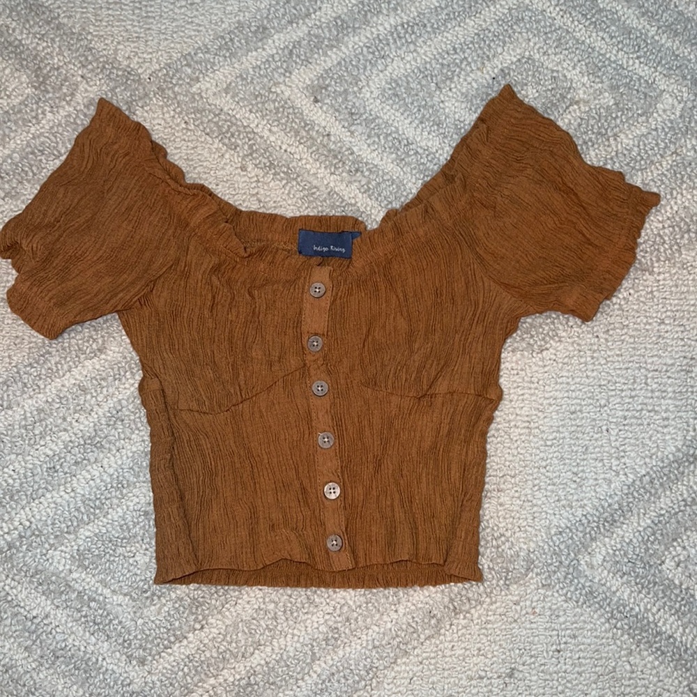 Mustard Orange Women’s Crop Top | Medium